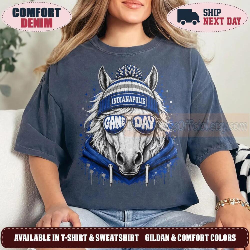 Indianapolis 90s Retro Graphic Oversized Game Day Fan